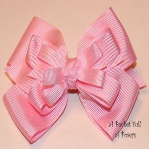 Handmade Hair Bow - Pink